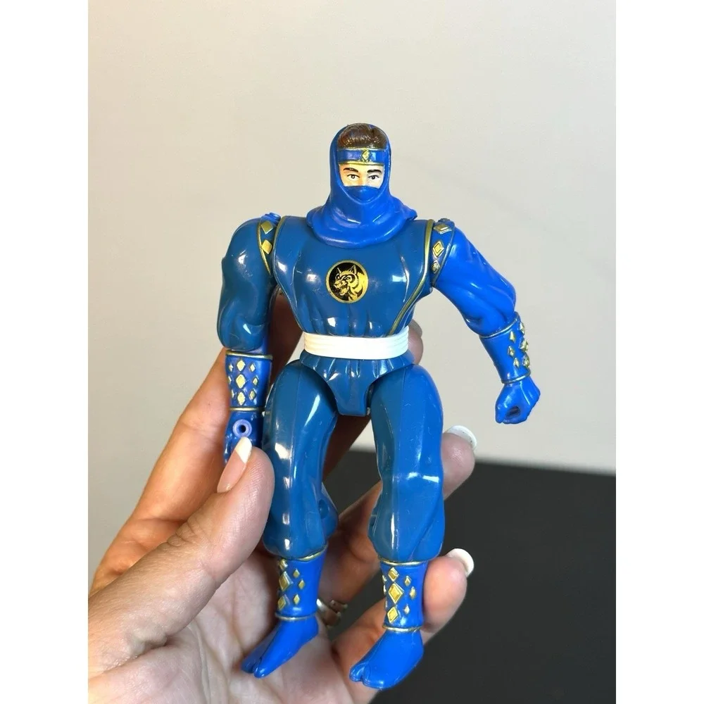 Bandai 1995 Mighty Morphin Power Rangers Blue Ninja Ranger Action Figure Vintage